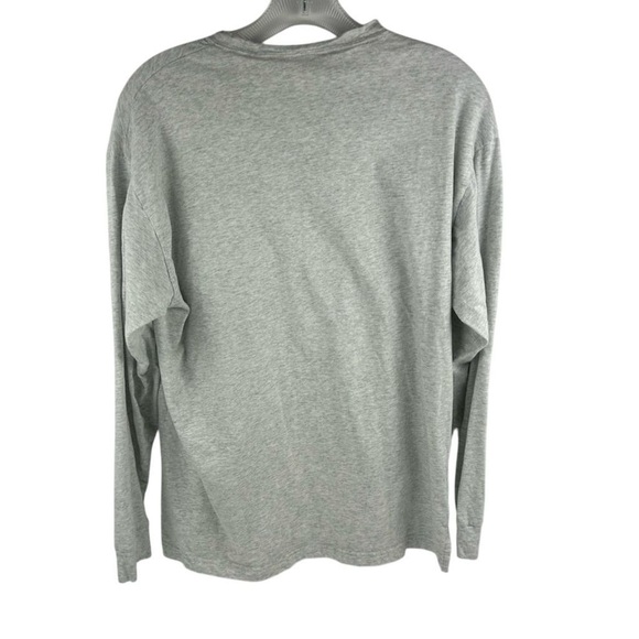 Victoria's Secret PINK Gray Long Sleeve Shirt M Gold Glitter Dog Graphic… - Picture 10 of 10